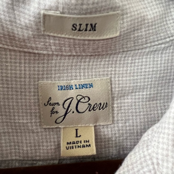 Men’s JCrew Linen Button Down Sz: L - Picture 6 of 6